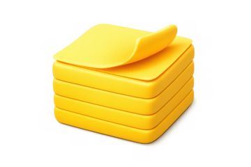 Bright yellow sticky notes for efficient organization and reminder solutions