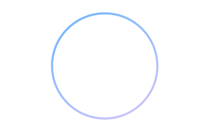 A clean, modern blue circle ring sits against. Perfect for tech branding, digital design, and abstract visuals that convey unity, continuity, and innovation.PNG