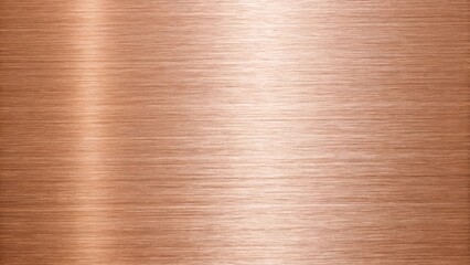 The copper metallic texture with horizontal brushed lines creates a warm, industrial background
