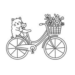 Valentine Line Art Clipart Bundle,  Cute Valentin Stamps PNG JPEG