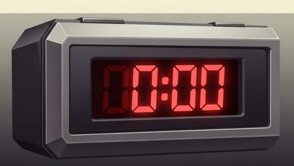 Digital Alarm Clock Displaying 0 -00 Time.