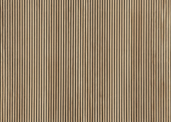 Wood slats, timber battens wall pattern surface texture.