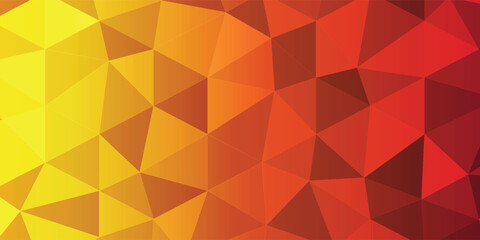 Obraz premium Vibrant Orange and Red Geometric Triangles Create a Warm Abstract Mosaic Background for Digital Design eps10