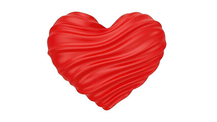 Red heart icon isolated on transparent background isolated on transparent background