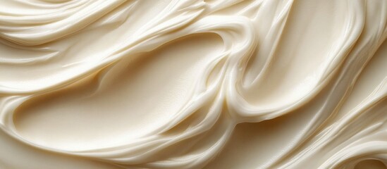 Obraz premium Smooth cream texture background for beauty, skincare, cosmetics, and food applications showcasing soft and rich consistency with natural appeal