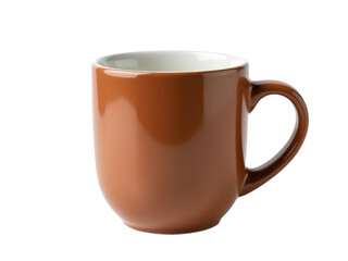 A close-up shot of a coffee cup on a white background, perfect for use in advertising or editorial content