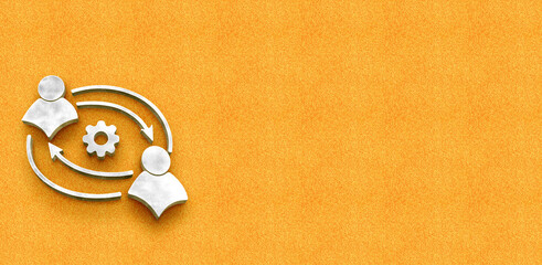 Collaborative Problem Solving and Leadership Management Concept