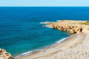 White river beach, beautiful beach near Paphos, Cyprus