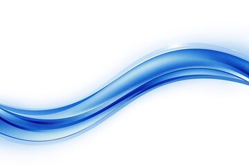 A blue wave design element on a white background for modern digital projects
