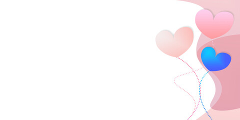 Valentine's Day background illustration, the festival of love	