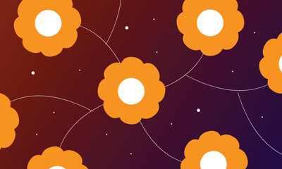 Abstract flower background design . Wallpaper design .