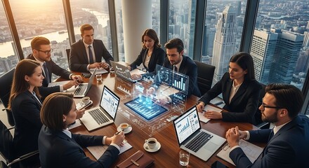 Fototapeta premium Business team meeting in office.