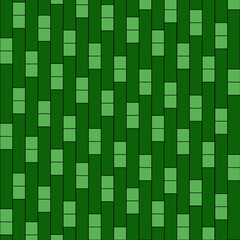 Minimal green geometric pattern, rectangular tile shapes, seamless repeating design, monochrome green tones, clean flat vector style, modern minimal background.