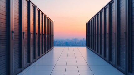 Hyperscale data center campus landscape representing exponential demand for cloud services and AI workloads.