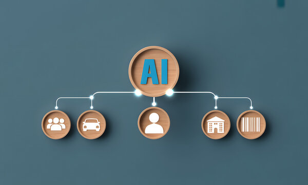 AI Evolution: An imaginative depiction of the evolution and interaction of Artificial Intelligence (AI) with key aspects of modern life, including groups of people, transportation, individuals, homes. - Powered by Adobe
