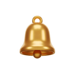 Golden Bell with Clapper and Loop.