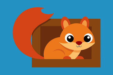 Fototapeta premium squirrel with nut