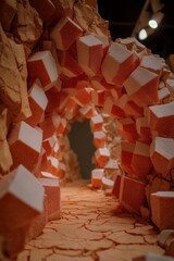 a cavernous portal of peppermints and rock