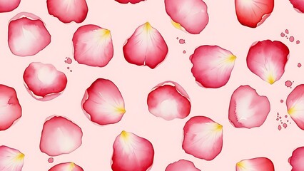 A delicate pattern of scattered rose petals creates a soft and romantic visual texture