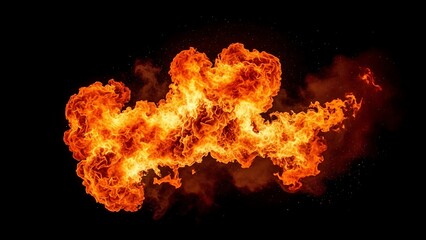 Vibrant orange and yellow fire flames.