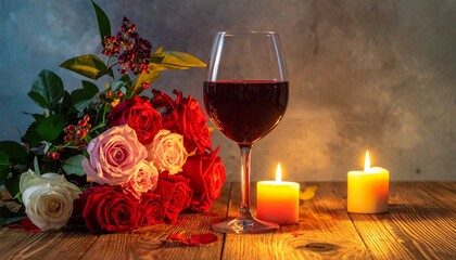 Gift boxes with heart balloon floating it the sky, Happy Valentine's Day banners, paper art style.