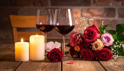 Gift boxes with heart balloon floating it the sky, Happy Valentine's Day banners, paper art style.