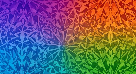 Vibrant geometric pattern background texture.