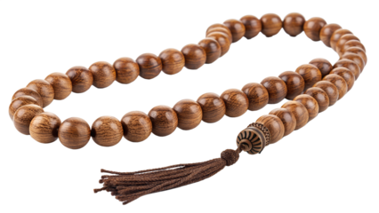 Islamic Wooden Prayer Beads Tasbih - Traditional Misbaha Rosary for Dhikr and Meditation