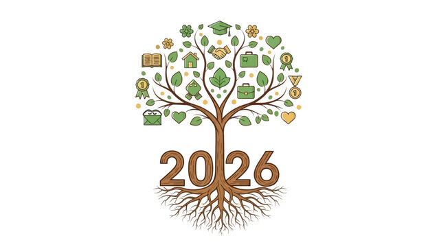 2026 New Year Fresh Start and Personal Growth Concept - Powered by Adobe