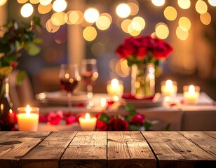 Valentine style empty table