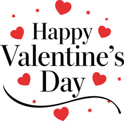 Valentines Day handwritten lettering design. Holiday calligraphy text for postcard, poster, banner design element. Happy Valentines Day handwritten
