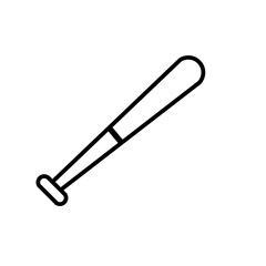 Obraz premium baseball bat vector on white background