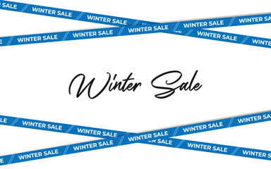 Fototapeta premium Winter sale promotional banner
