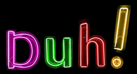 Duh! multicolore neon lights