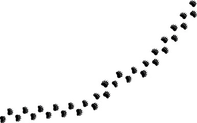 Bear Paw Silhouettes Set, Bear Claw Vector, wild claw of tiger, cheetah © Frenzy Studio