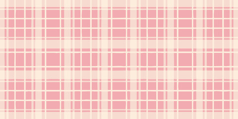 Fototapeta premium A pink plaid pattern viewed from directly above in a graphic design context