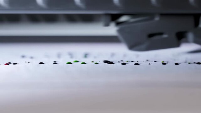 Highspeed precision dots creation on paper by advanced printer technology