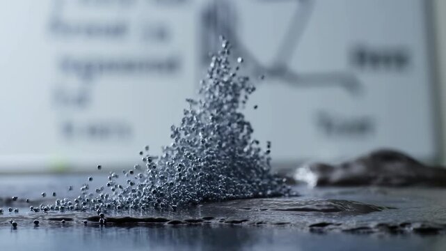 Dynamic splash of liquid droplets in slow motion on smooth surface