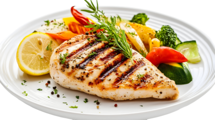 grilled salmon steak