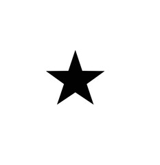 Obraz premium Single black star icon