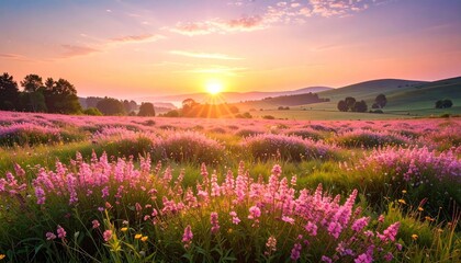 Lavender Field Sunrise.