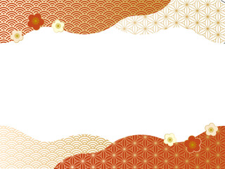 和フレーム背景