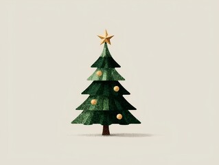 Naklejka premium christmas tree vector illustration