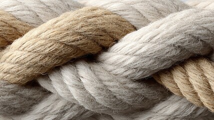 braided rope pattern, twisted cotton and jute strands, soft shadows