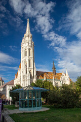 The Church of the Assumption of the Buda Castle , more commonly known as the Matthias Church