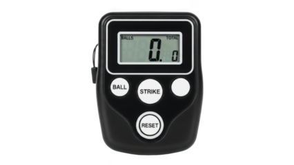 Compact Digital Umpire Counter with Large LCD Screen and Ball, Strike, Reset Buttons, Ideal for Baseball, Softball, Cricket Scoring, Coaching, Training Sessions and Practice Games

