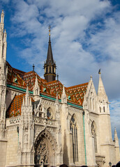 The Church of the Assumption of the Buda Castle , more commonly known as the Matthias Church