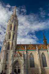 The Church of the Assumption of the Buda Castle , more commonly known as the Matthias Church