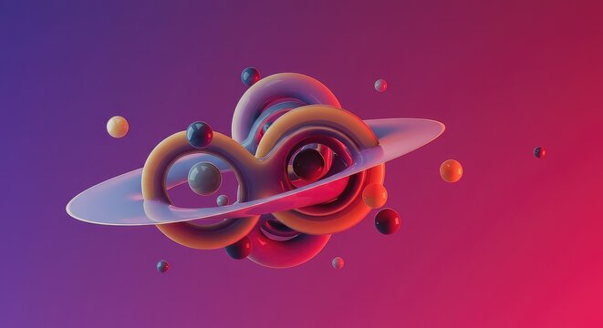 Energetic, shifting forms illustrating complex systems, flux, and non-objective conceptual movement in vibrant digital space ,infinite ,abstract ,liquid