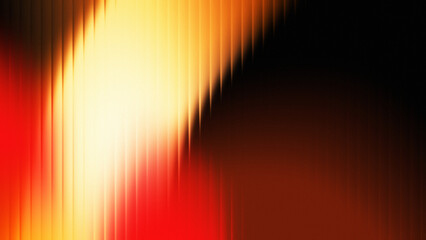 Abstract ribbed glass blurred red and orange light streaks background with soft grain © Nafe